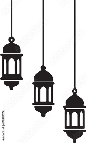 vector illustration of a lantern