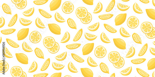 Pattern - Citrons jaunes