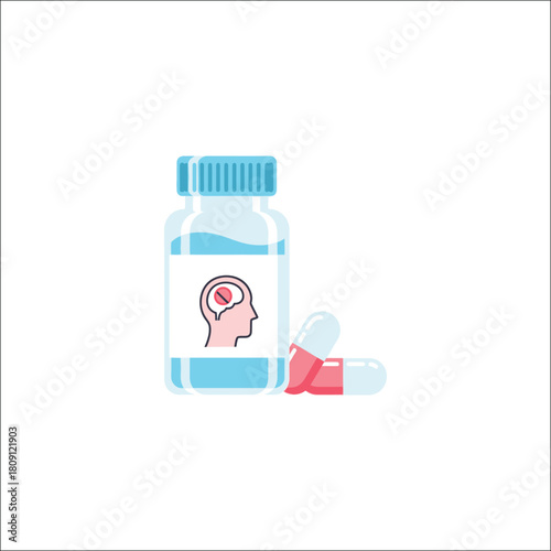 Melatonin supplement promoting heart health with medical symbols