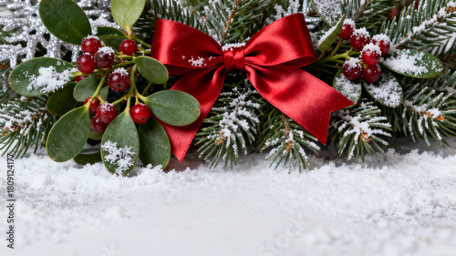 Christmas Star & Snowy Pine 16:9