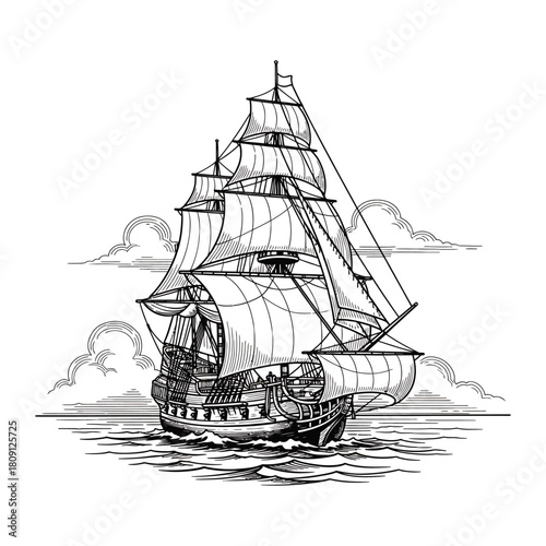 Ship icon flat vector design.