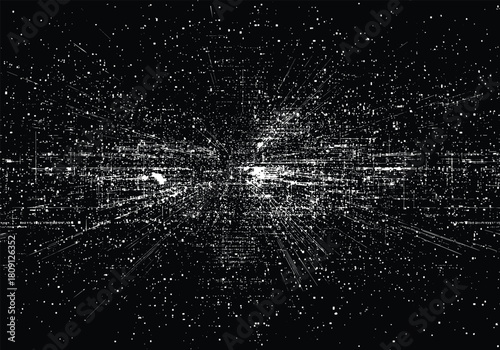 dark futuristic grainy texture, sharp monochrome noise, digital dust speckles, sci-fi interface background, vector effect