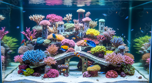 Fototapeta Naklejka Na Ścianę i Meble -  coral reef in aquarium