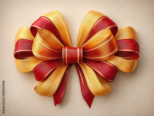 detailed Christmas ribbon i...