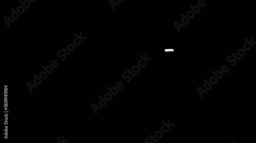 Cartoon line burst animation with alpha channel, hand-drawn stroke effects, doodle line sparks, sketch burst shapes, dynamic white line wipes and accents on transparent background. 4K