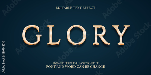 Editable Gold Text Effect | Luxury 3D Shiny Metallic Font Style