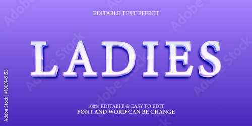 Luxury 3D Text Effect Template with Elegant Glossy Finish