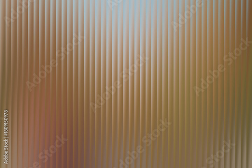 Vertical fluted glass texture with blurred abstract colors creates a subtle and modern background effect, ideal for design projects.