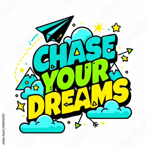 Colorful graffiti art with the message life is short yet sweet