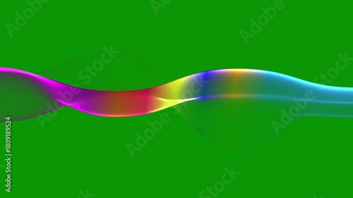 Glowing blue wave with motion dots, abstract music wave line blue, big data visualization, sound Waves Frequency, futuristic purple Wave Technology Animation in Dark Environmenton 4k video