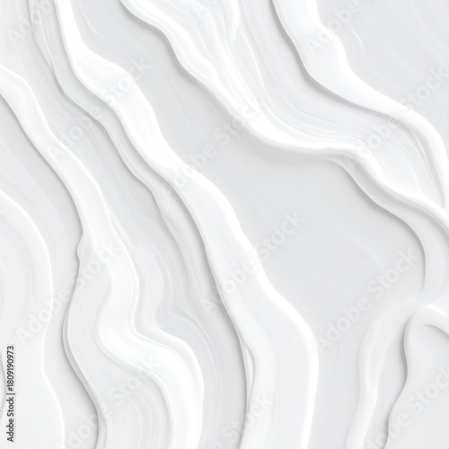 Abstract, white, wavy, flowing texture backdrop