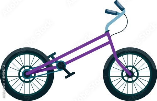 Trials bike vector illustration representing extreme sport