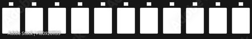 Blank film strip frames background for cinema