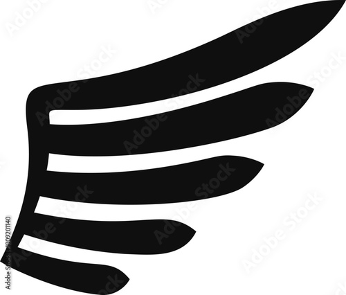 Stylized flying wing icon representing freedom and success