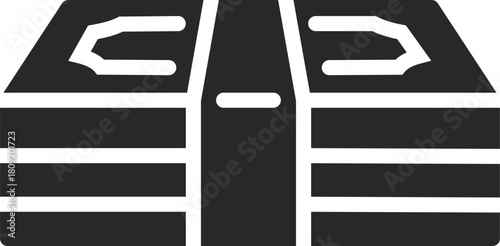 Vehicle seats creating a transportation interior icon