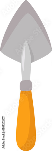 Garden trowel tool for planting and loosening soil