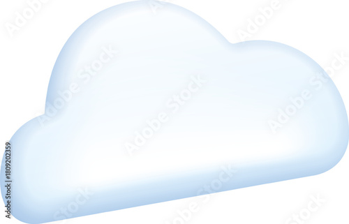 Cloud computing data storage symbol icon on white background