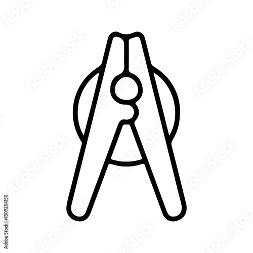 Clothespin icon. sign for mobile concept and web design. vector illustration