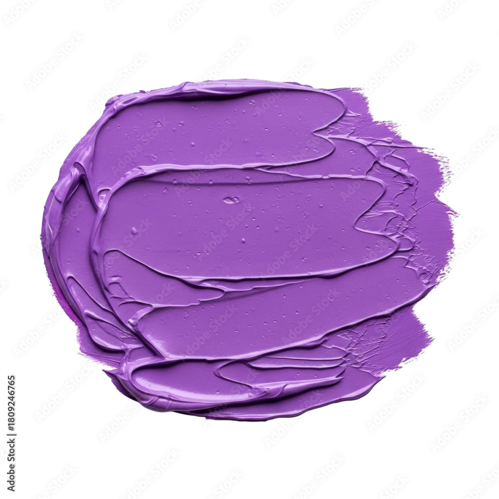 Fototapeta premium Watercolor Purple Paint Swirl isolated on a transparent background