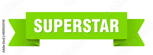superstar ribbon isolated on transparent background. superstar ribbon