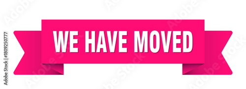 we have moved ribbon isolated on transparent background. we have moved ribbon