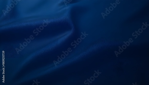 Plain Dark Blue Fabric Closeup Background with Soft Textured Surface for Elegant Minimalist Textile Design Use