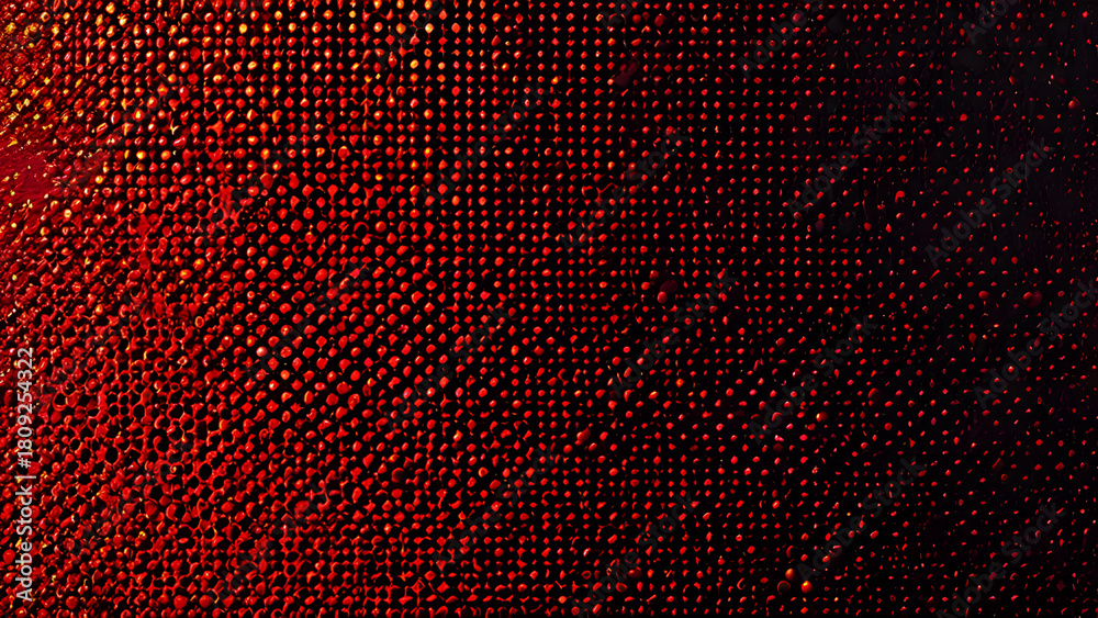 Obraz premium Macro view of gritty halftone patterns on aged fabric surface - graphic texture