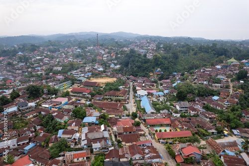 aerial view of the city