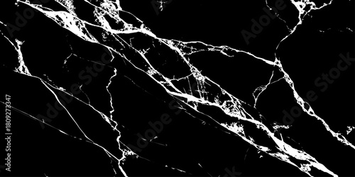 "Black marble texture with sharp white veins creating a striking contrast. Perfect for luxury backgrounds, modern design, architecture, flooring, and digital surface pattern applications."