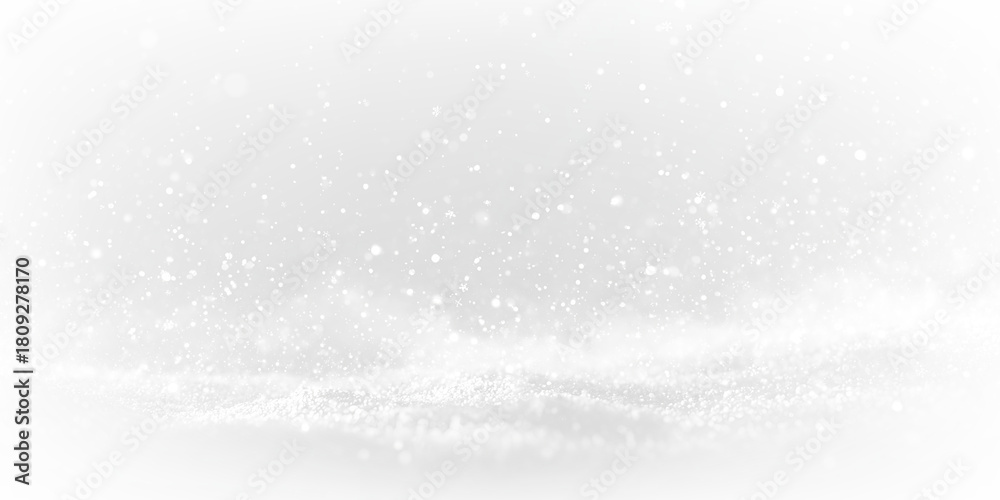 Obraz premium Falling snow overlay winter snowflake effect