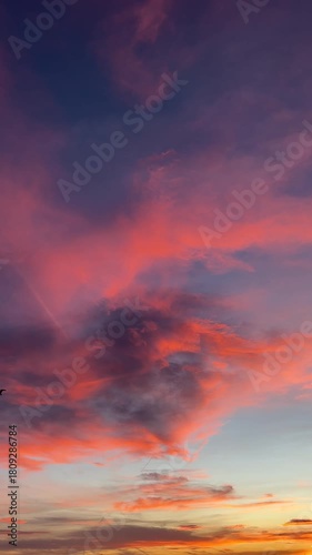 sunset in the sky