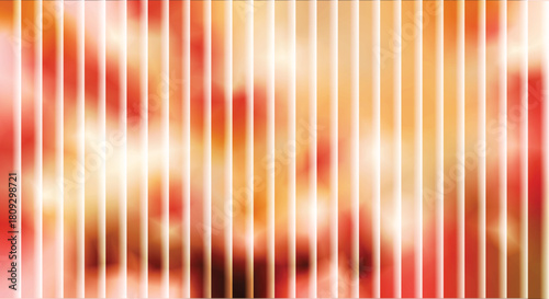 Abstract vertical lines background in warm red and orange