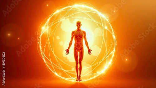 Presentation of abstract figure art scenes in ink painting