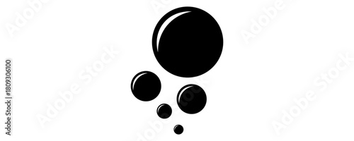 Bubbles icon symbol simple design. Eps 10