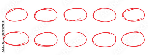 Hand drawn oval doodle line stroke icon vector. Line oval round vector brush stroke symbol. vector illustration.