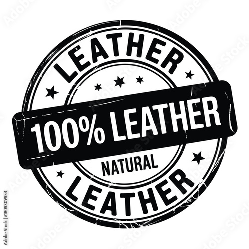 Authentic 100 natural leather stamp seal