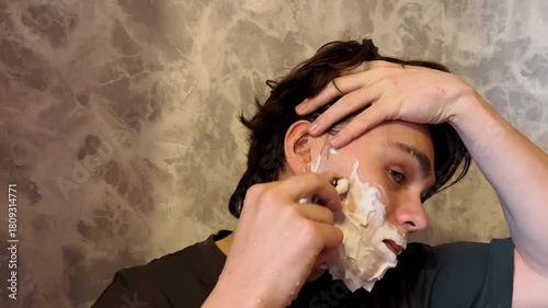 Wallpaper Mural Male Grooming Routine and Shaving Preparation Torontodigital.ca