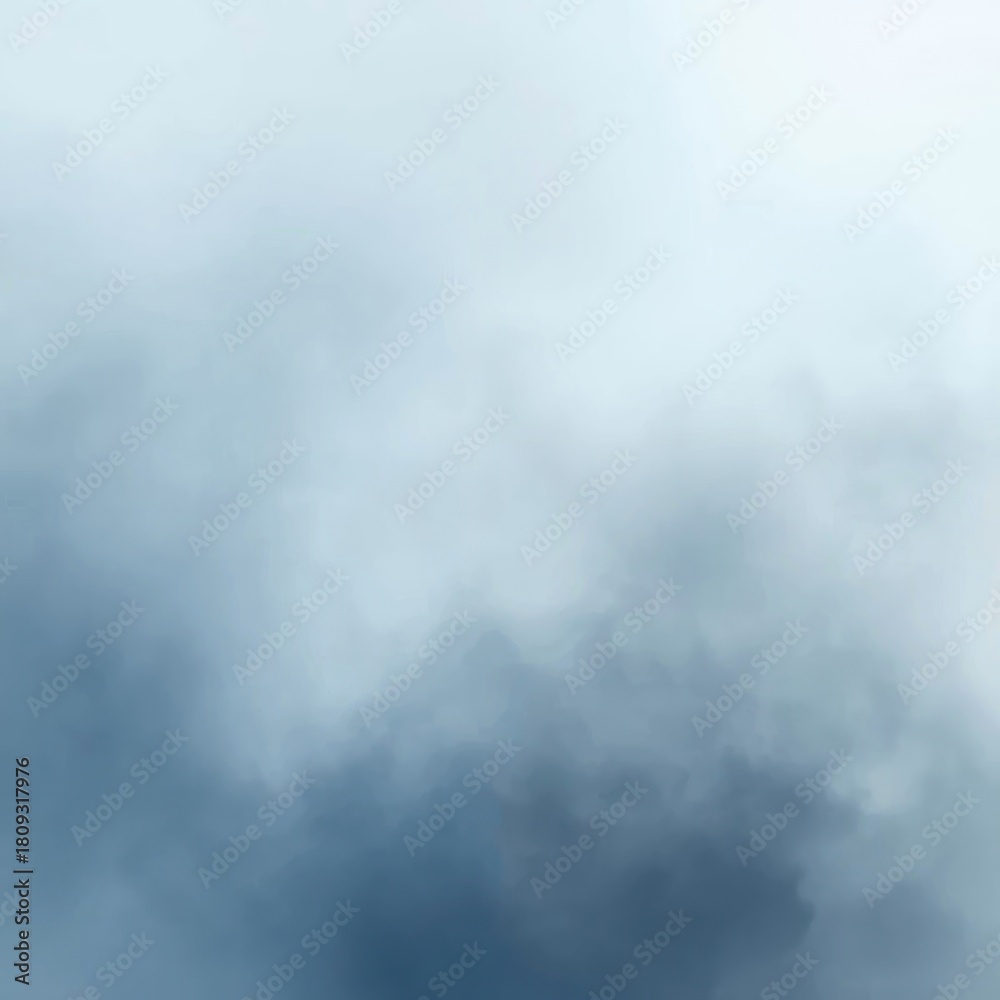 Fototapeta premium Billowing dark blue clouds create a dramatic and moody atmospheric sky scape, perfect for a background