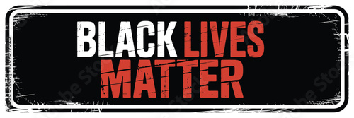 Bold black lives matter text on distressed background