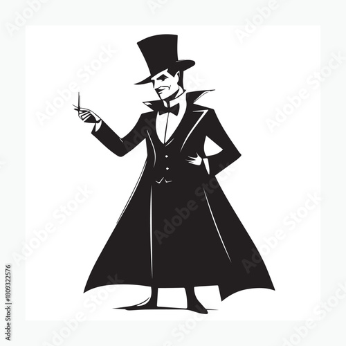 magician with a hat
