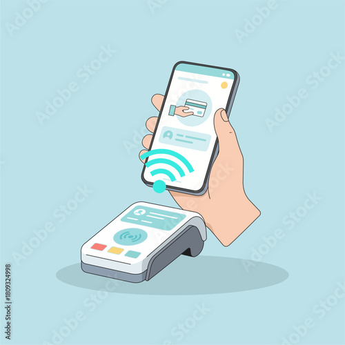 businessman holding mobile phone