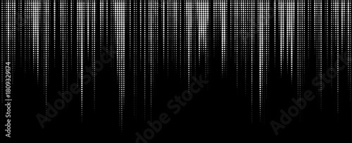 Speed line halftone. Vertical motion comic pattern with dot pattern. Cartoon manga border in pop art style, abstract motion vintage effect, retro polka grunge overlay. Vector background