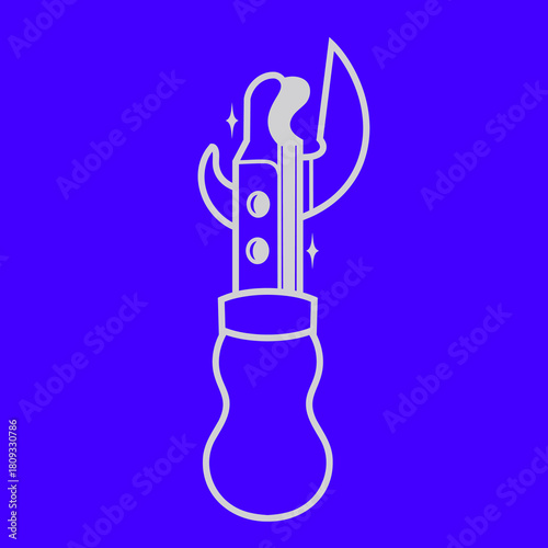 Simple icon vector design of manual opener 1