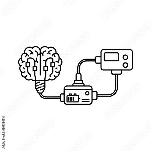 Black and white line art icon representing an arrow pointing up out of an open cardboard box, isolated on