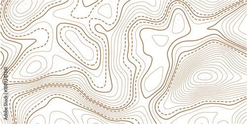 Topographic gold luxury map background. Geographic abstract pattern.Modern design with White background with topographic wavy pattern design.paper texture Imitation of a geographical map shades
