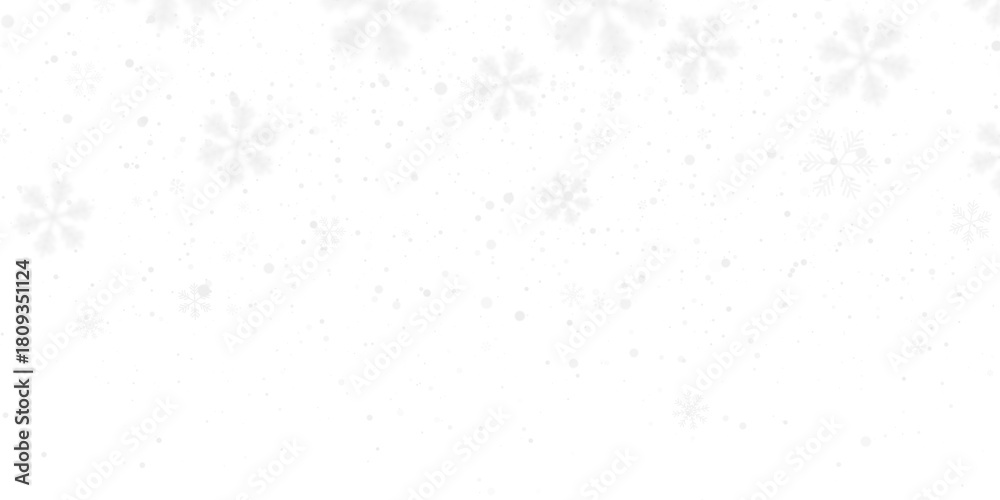 Naklejka premium Png Falling snow on transparent background. Light snowfall, snowflakes, Snow flakes, snow background. Bokeh lights