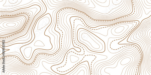 Topographic gold luxury map background. Geographic abstract pattern. The topo contour or wallpaper.Abstract outline grid.