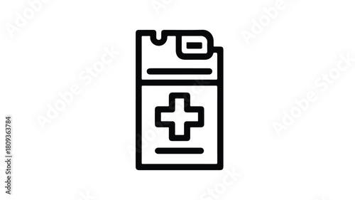 Professional Gym Concept Vector with Cigarette Pack and Cross Line Icon