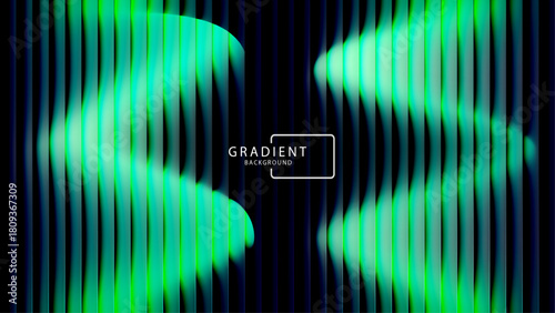 Vibrant gradient with ribbed fractal glass texture pattern and dark circular center. Dynamic abstract artwork perfect for modern banners, marketing visuals, creative backgrounds and artistic projects