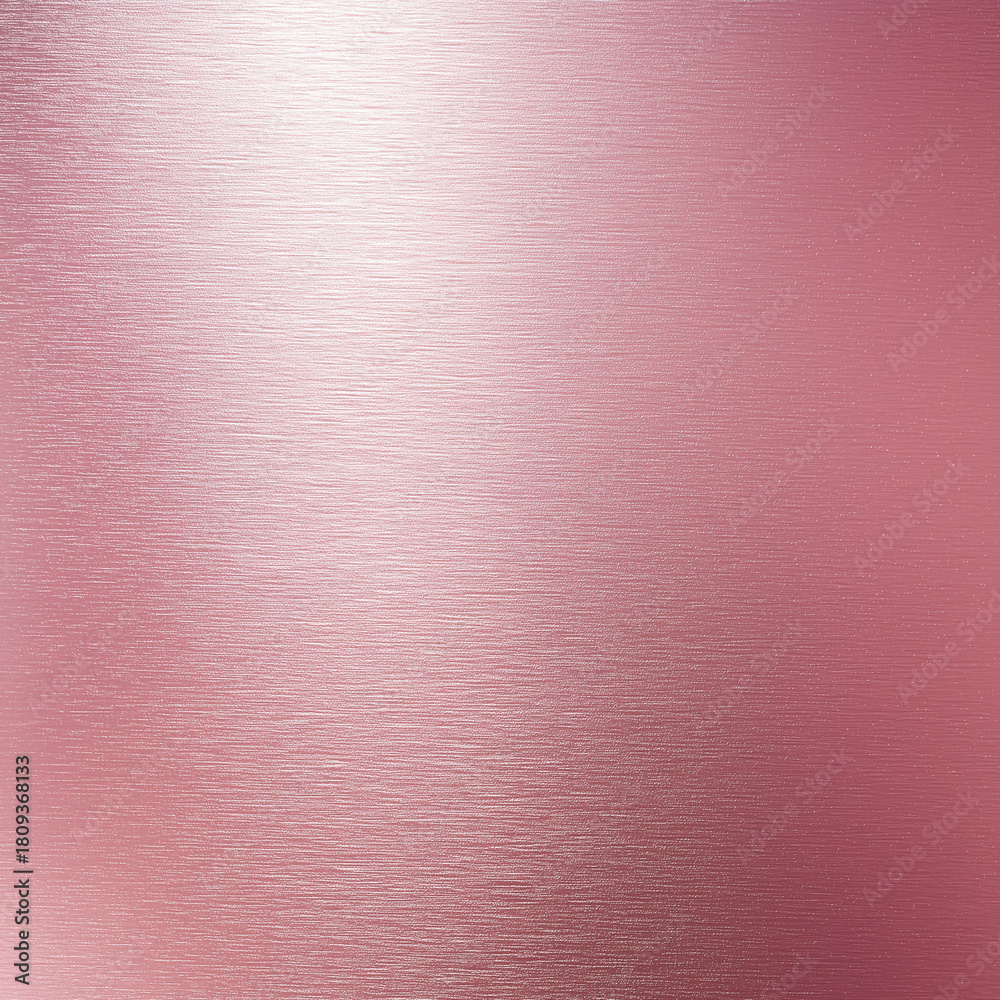 Fototapeta premium Brushed rose gold metal texture with horizontal hairline finish 